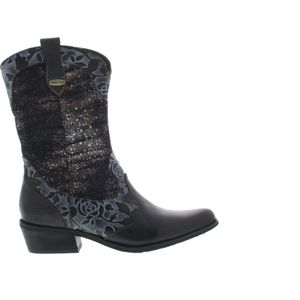 Dames Enkellaars Laura Vita Hicnio Noir Zwart