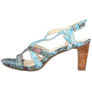 Laura Vita Sandalen in grote maten meerkleurig Alcbaneo 01 Turquoise grote damesschoenen, turquoise, 42 EU