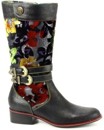 Laura Vita - Alice 80 - Kuitlaarzen - Nero - Leer