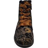 Laura Vita - EMCMAO-45 - Enkellaarsjes - Bruin - Bloemenprint - Gothic Victoriaans