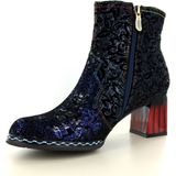 Laura Vita - Gaclao 21 - Enkellaarzen - Marine - Leer