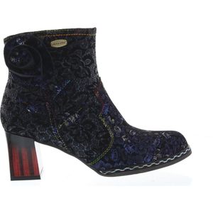 Laura Vita - Gaclao 21 - Enkellaarzen - Marine - Leer