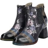 Laura Vita - Enkellaarsjes - Gemengde Kleuren - Bloemenprint - Hoge Hak