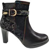 Laura Vita Alcbaneo 147 Dorian Dames Enkellaarzen - Zwart