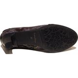 Veterlaarsjes - Bloemenprint - Leer - Snoersluiting - Ronde Neus