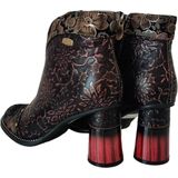 Enkellaarsjes - Zwart - Leer - Ritssluiting - Blokhak