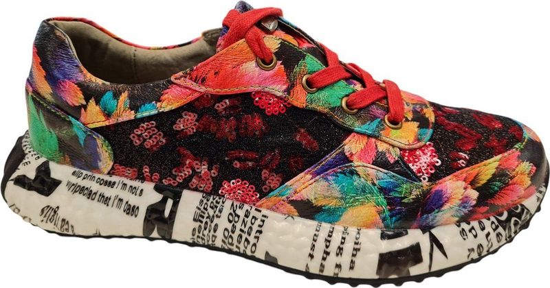 Laura Vita Burton Grenat Dames Sneakers - Multi