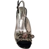 Laura Vita - Mira 01 - Open Pump - Zwart - Leer