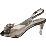 Laura Vita - Mira 01 - Open Pump - Zwart - Leer