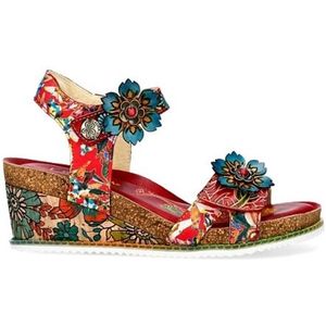 Laura Vita - Bonito 13 - Sandalen - Rood - Klitteband