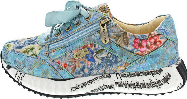 Laura Vita - BURTON 1123 - Sneakers - Bleu - Leer