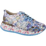 Laura Vita - Limited Sneaker Delphine 047 - Multicolor - Leer/Textiel