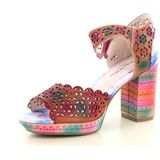 Laura Vita - Nacio 325 - Sandalen - Rood - Leer