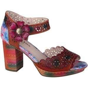 Laura Vita - Nacio 325 - Sandalen - Rood - Leer