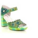 Laura Vita - Nacio 325 - Sandalen - Vert - Leer