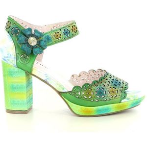 Laura Vita - Nacio 325 - Sandalen - Vert - Leer