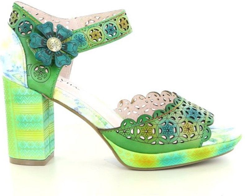 Laura Vita - Nacio 325 - Sandalen - Vert - Leer