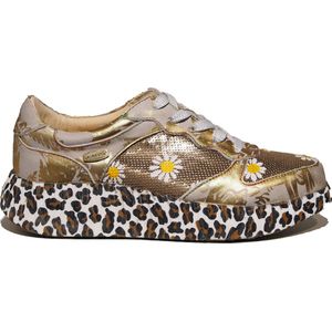 Laura Vita - Nikito 52 Or - Sneakers - Goud - Leren en Stof