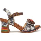 Laura Vita - Decbyo 22 - Sandalen - Grijs - Imitatieleer - Rubber