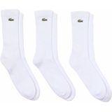 Lacoste Sokken X3 Crew Logo - Wit - 3 Stuks