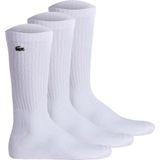 Lacoste Sokken X3 Crew Logo - Wit - 3 Stuks