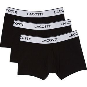 Lacoste - Boxershorts - Zwart - Stretchkatoen - 3-Pack