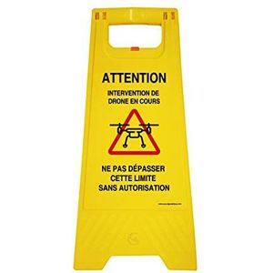 Balise Chevalet de signalisation (Attention Intervention Drone)