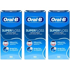 Oral-B Superfloss - 3 x 50 stuks - Flosdraad - Voordeelverpakking