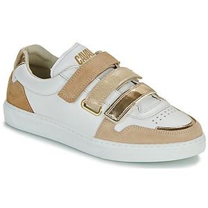 Sneakers in leer met klittenband CAVAL. Leer materiaal. Maten 37. Wit kleur