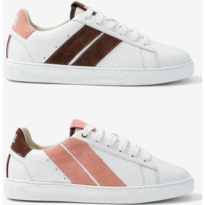 Asymmetrische sneakers Slash, in leer CAVAL. Leer materiaal. Maten 41. Wit kleur