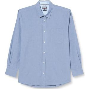 Armor Lux Chambray Athena, overhemd met lange mouwen, comfort, eenvoudige kraag, XXL heren, Chambray Athena, XXL