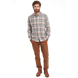 Armor Lux Shirt met lange mouwen en knoopsluiting, Vichy Oliva/Tandoori H23, M