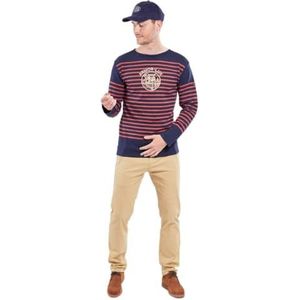 Armor Lux Matrozenpatroon met zeefdruk, Marine Deep/Tandoori H23, XL