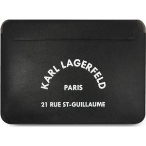 Karl Lagerfeld Etui Sleeve Klcs133Rsgsfbk 13 inch zwart/zwart Saffiano Rsg
