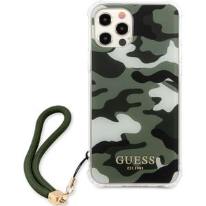 Guess Guhcp12lksarka Iphone 12 Pro Max 6.7 Khaki Camo Collection Telefoonhoesje