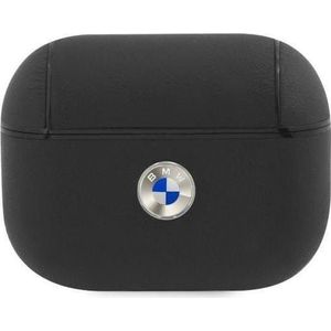 BMW Bekleding Leer Metalen Logo Zilver Logo (Koptelefoon tas), Hoofdtelefoon Tassen + Beschermende Covers, Zwart