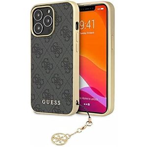 Guess GUHCP13XGF4GGR hoes voor iPhone 13 Pro Max 6,7 inch grijs 4G Charms Collection, 6,7"", Polycarbonaat, agaat
