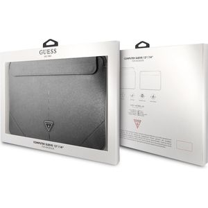 Guess Saffiano Laptoptas voor o.a. Apple MacBook (13""/14"") - Zilver