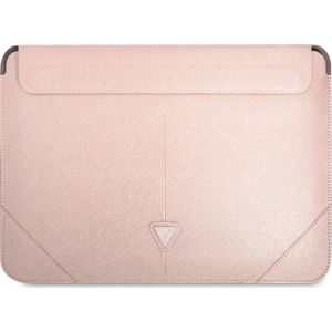 Guess 14 Inch Laptop- en Tablet-Sleeve - PU Saffiano - Roze