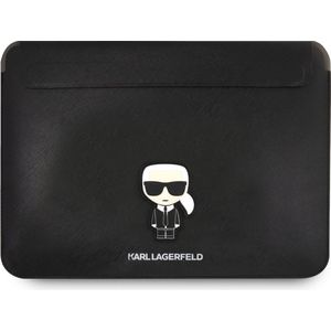 Karl Lagerfeld 14 Inch Laptop- en Tablet-Sleeve - Saffiano Ikonik - Zwart