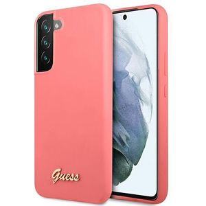 GUESS Etui GUHCS22MLSLMGFU Samsung Galaxy S22+ Plus fuksja/fuchsia hardcase Silicone Script Metal Logo