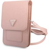 Guess 7 inch Saffiano Wallet bag - Roze - Triangle