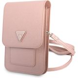 Guess 7 inch Saffiano Wallet bag - Roze - Triangle