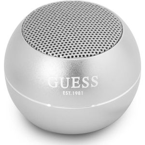 Guess Mini Bluetooth Speaker - 3W Vermogen & 4 Uur Speeltijd - Grijs