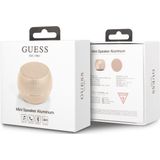 Guess Mini Bluetooth Speaker - 3W Vermogen & 4 Uur Speeltijd - Goud