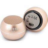 Guess Mini Bluetooth Speaker - 3W Vermogen & 4 Uur Speeltijd - Goud