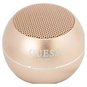 Guess Mini Bluetooth Speaker - 3W Vermogen & 4 Uur Speeltijd - Goud