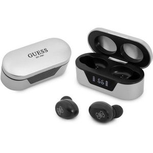 Guess True Wireless Universele Bluetooth In-Ear Oordopjes - Zilver