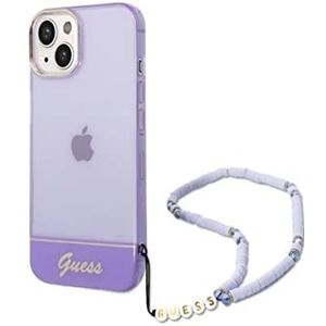 Guess GUHCP14MHGCOHU iPhone 14 Plus 6,7"" paars/paarse hardcase Transparante Parelband (iPhone 14 Plus), Smartphonehoes, Paars