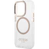 Guess Apple iPhone 14 Pro Hoesje MagSafe Hard Case Metal Outline